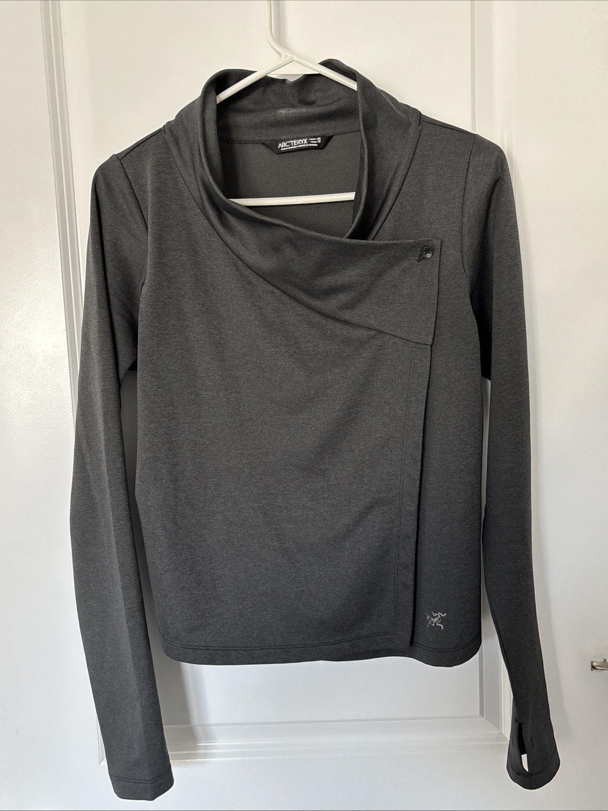 Arc'teryx Yonge Cardigan avvolgente manica lunga taglia XS grigio