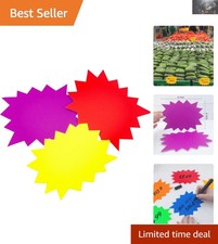 Multi-Color Starburst Signs - 30 PCS Neon Sale Tags Perfect for Any Occasion