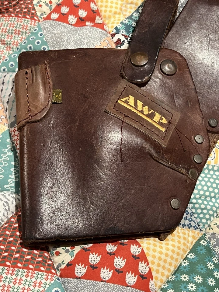AWP General Construction Leather Drill Tool Holster Made In Mexico - Image 2 of 4