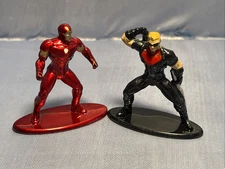 Set/2 Marvel Nano Die Cast Mini Figures/Iron Man 32803 & Hawkeye 32806/Metalfigs