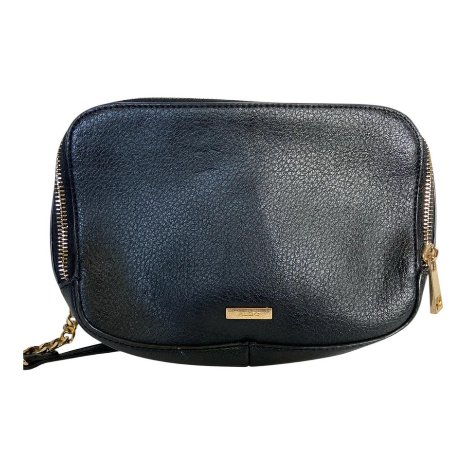 Черная сумка через плечо Aldo с вышивкой с цветочным рисунком - Изображение 2 из 4