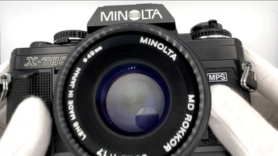 Near MINT] Minolta X-700 Black Film Camera MD Rokkor 50mm f/1.7