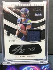 2023 Immaculate Jaxon Smith-Njigba Rookie Eye Black  Patch Auto /99 Seahawks 🏆