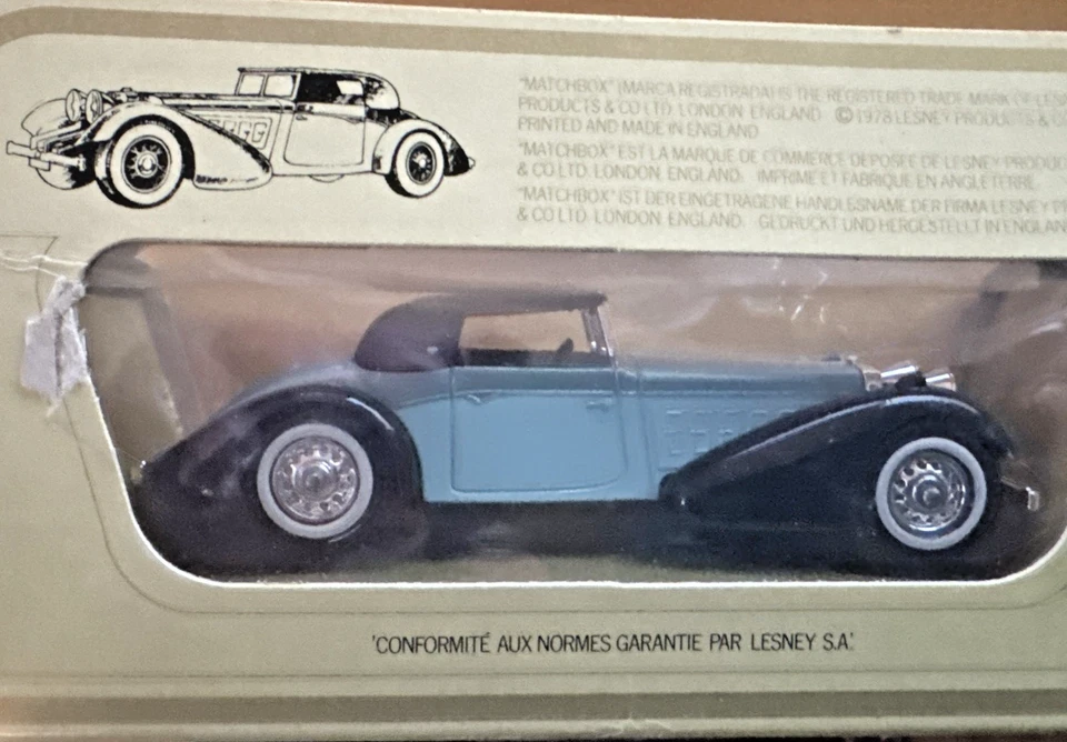 Matchbox - 1938 HISPANO SUIZA - Models Of Yesteryear # Y-17  NIB 1:42 Scale - Image 2 of 4