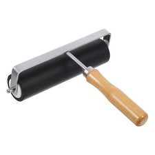 Printmaking Ink Roller - Wood Handle Manual Rubber Print Roller For Art Craft