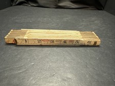 LUFKIN No. 066 “Red End” Rule 6 ft Extension Folding Wood Measure ~ USA ~
