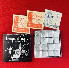 NEW VTG Original Collectible 40’s Fragrant Night India Incense Co Chicago USA