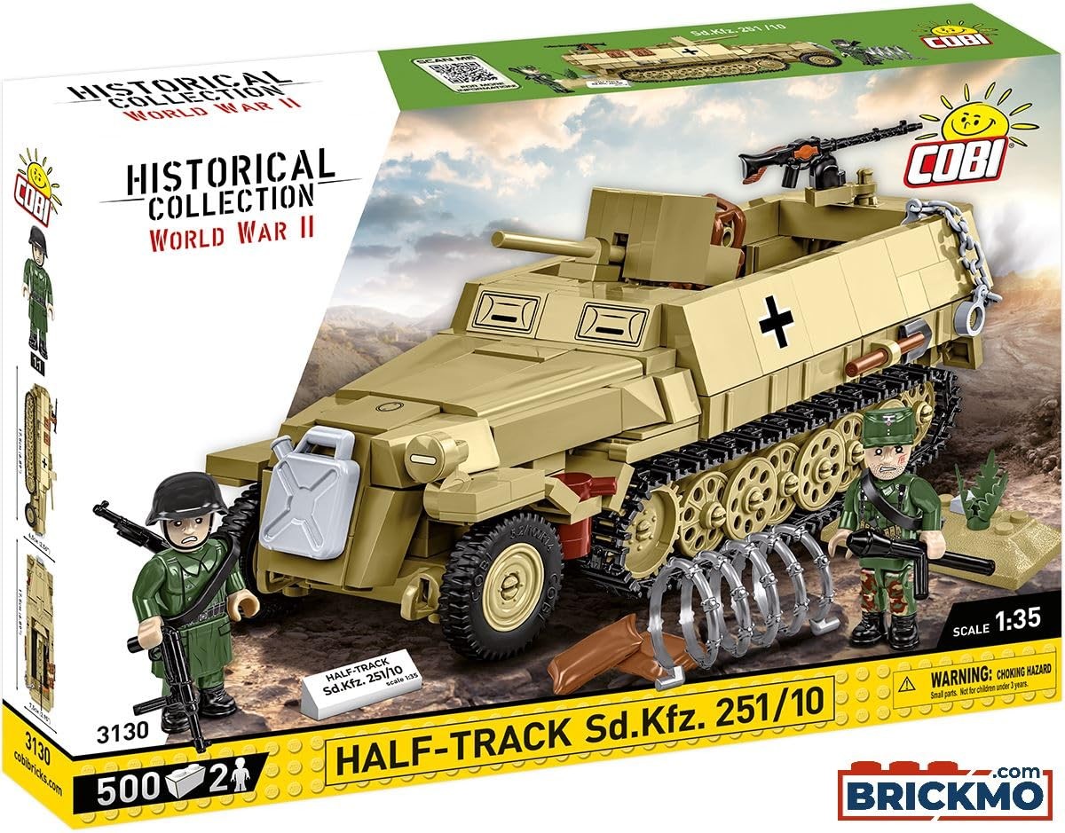Историческая коллекция Cobi времен Второй мировой войны 3130 Half Track SD.Kfz 3130