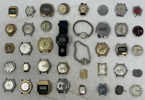 Timex Watch And Parts Lot Watchmakers Liquidation For Parts Or Repair VTG (13)