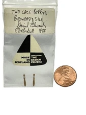 Pair Hand Carved, Lace Bobbins (Boxwood & Silk) - Artisan David Edwards 1:12 NEW