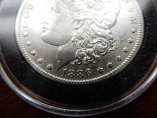 1886-O Morgan Silver Dollar  AU Condition