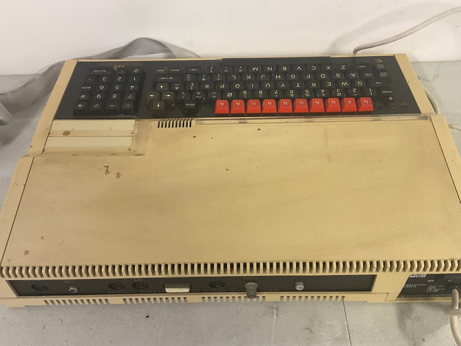 Acorn BBC Master Microcomputer Vintage Computer With Keyboard Function ...