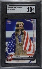 2026 Topps Now #16 Alysa Liu First Gold Medal Card SGC 10 Pop 5