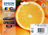 Original Epson Multipack Schwarz / Cyan / Magenta / Gelb C13T33374010 T3337