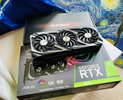 ASUS ROG Strix GeForce RTX 3070 OC Edition 8GB GDDR6 Gaming Graphics Card 95%New