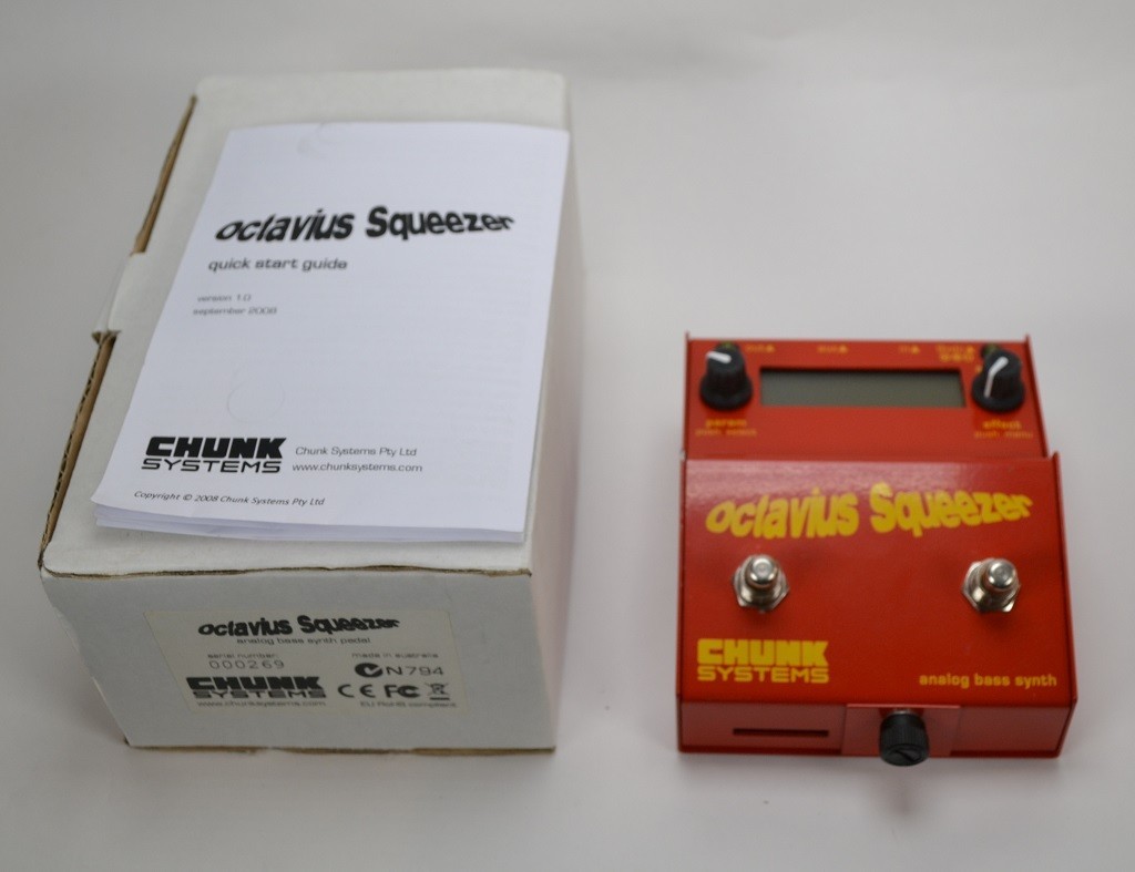 Chunck Systems Octavious Squeezer analog bass synthesizer. Works great!