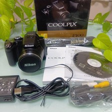 Nikon COOLPIX P100 fotocamera digitale compatta testata funzionante venditore Giappone