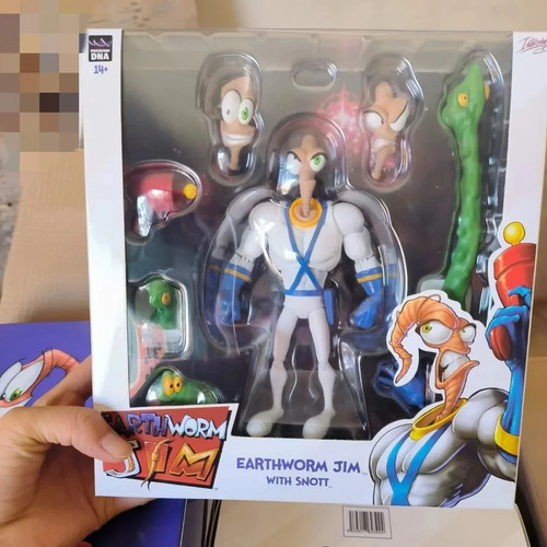 Original Earthworm Jim 2.0 Pdna 1/12 Psy Crow Bob The Killer Actionfigur Worm - Bild 15 von 27