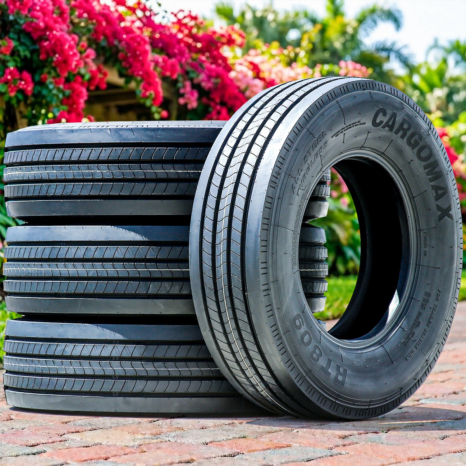 4 Tires Cargo Max RT809 All Steel ST 225/75R15 Load G 14 Ply Trailer