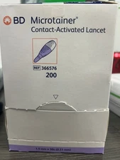 Bd Microtainer Contact-Activated Lancets 366576 - 200/BX - Exp 2029