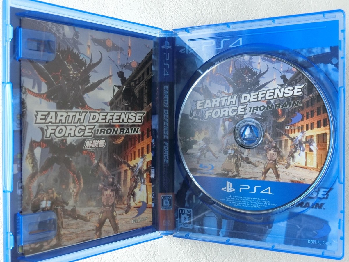 Jeu Earth Defense Force: Iron Rain PS4 - Version Japonaise NTSC-J, Neuve Sous Blister