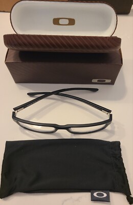 Oakley Servo XL Satin Steel Glasses 145  OX1066-0557 New In Box & Cleaning Bag
