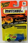 Matchbox 1993 - Lamborghini Countach LP500S #67 Yellow and Blue - New VTG 1:64