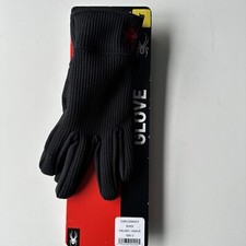 Spyder Men's Core Conduct Glove Material for Touchscreen Black