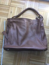Damen Tasche Cognac Farben Leder Groß Handtasche Schultertasche Tote