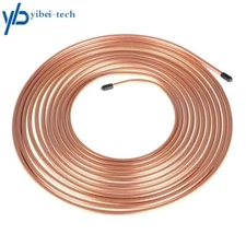 25 ft 1/4" Copper Nickel Brake Line Tubing Kit Warranty 1 Year