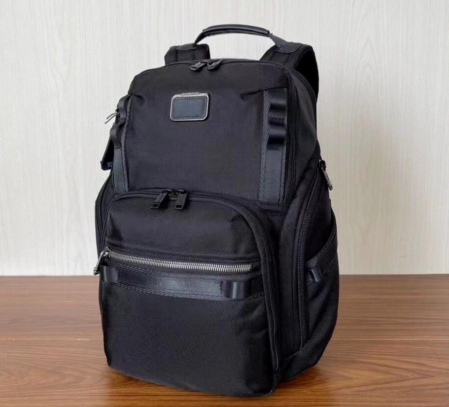 未使用 TUMI Alpha Bravo バックパックリュック 232789D TUMI ALPHA BRAVO SEARCH 232789D Black Backpack Nylon Leather High