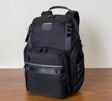 TUMI ALPHA BRAVO SEARCH 232789D Black Backpack Nylon Leather High Function NEW