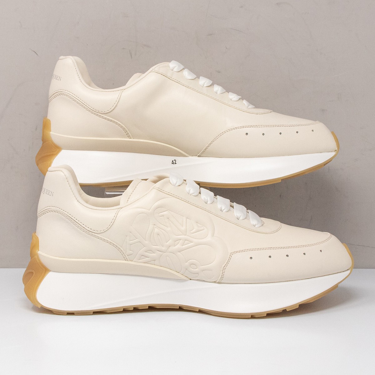 Alexander McQueen Sprint Runner Size 42 EU (9 US) Cream Leather
