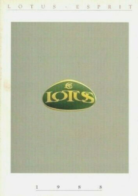 Lotus Esprit & Esprit Turbo 1987-88 UK Market Foldout Sales Brochure