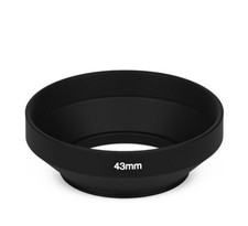 Wide Angle 43mm Lens Hood Sunshade Universal Light Hood 43 mm