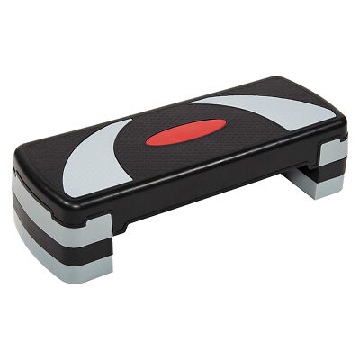 BalanceFrom Adjustable Workout Aerobic StepPlatform Trainer Gray/Black(Open Box)