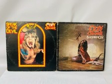 Ozzy Osbourne Blizzard of Ozz & Speak of the Devil VINTAGE Vinyls- USED/DAMAGED