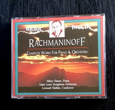 RACHMANINOFF COMPLETE WORKS FOR PIANO  ORCHESTRA 1990 2 CDS VOXBOX