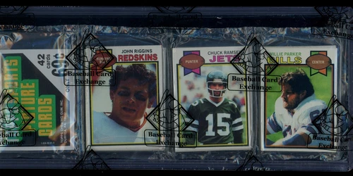 1979 TOPPS FOOTBALL RACK PACK BBCE CERTIFIED / J RIGGINS HOF REDSKINS TOP [C622]