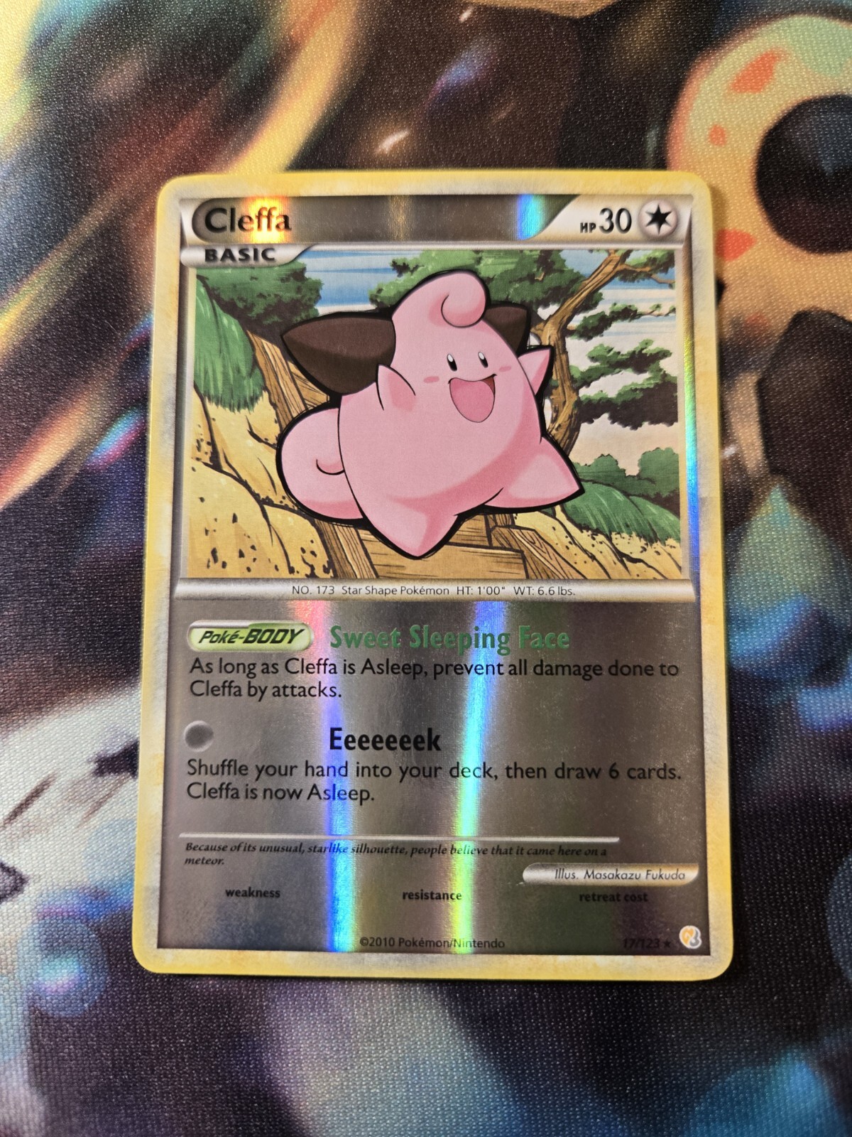 Cleffa 17/123 Heartgold & Soulsilver Reverse Holo Foil Pokémon TCG Card NM