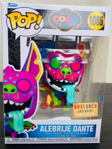 Funko Pop! Disney Pixar Coco Alebrije Dante #1086 GITD Box Lunch W/Case