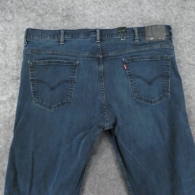 Levi's 569 Jeans Mens 42x32 Loose Straight Indigo Dark Wash Fade