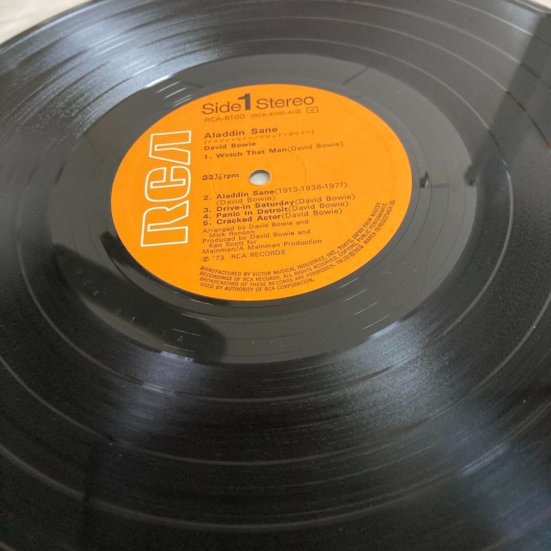 David Bowie Aladdin Sane RCA-6100 帯付 David Bowie – Aladdin Sane – Vinyl (LP, Album + 2 more