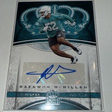 2017 PANINI CROWN ROYALE RC AUTOS #31 RAEKWON MCMILLAN ROOKIE RC 