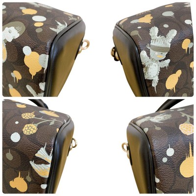 COACH Baseman Shoulder Bag 2way Leather Women 