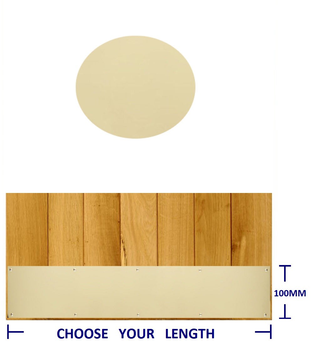 POLISHED BRASS KICK PLATE KICK PLATE WITH SCREWS FOR TIMBER DOOR DRILLED & CSK eBay