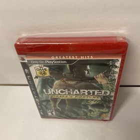 Uncharted Drakes Fortune Ps3 PlayStation 3 Factory Sealed New Greatest Hits Red