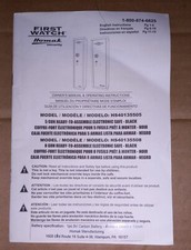 Homak Securitty Model HS40135505 Gun Safe Manual, Used