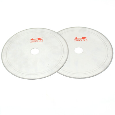 8'' inch Super-Thin Rim 0.3 mm Diamond Saw Blade Cutting Disc Lapidary Tools