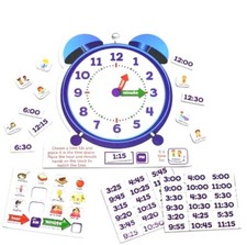    School Starters Telling Time Magnetic Learning Activity Set 2024 NIB